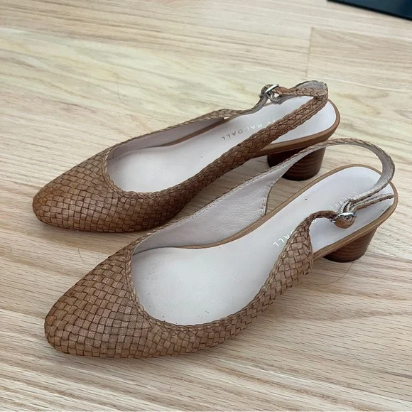 Loeffler Randall Martine Woven Slingback Heels Size 6 - Picture 4 of 7